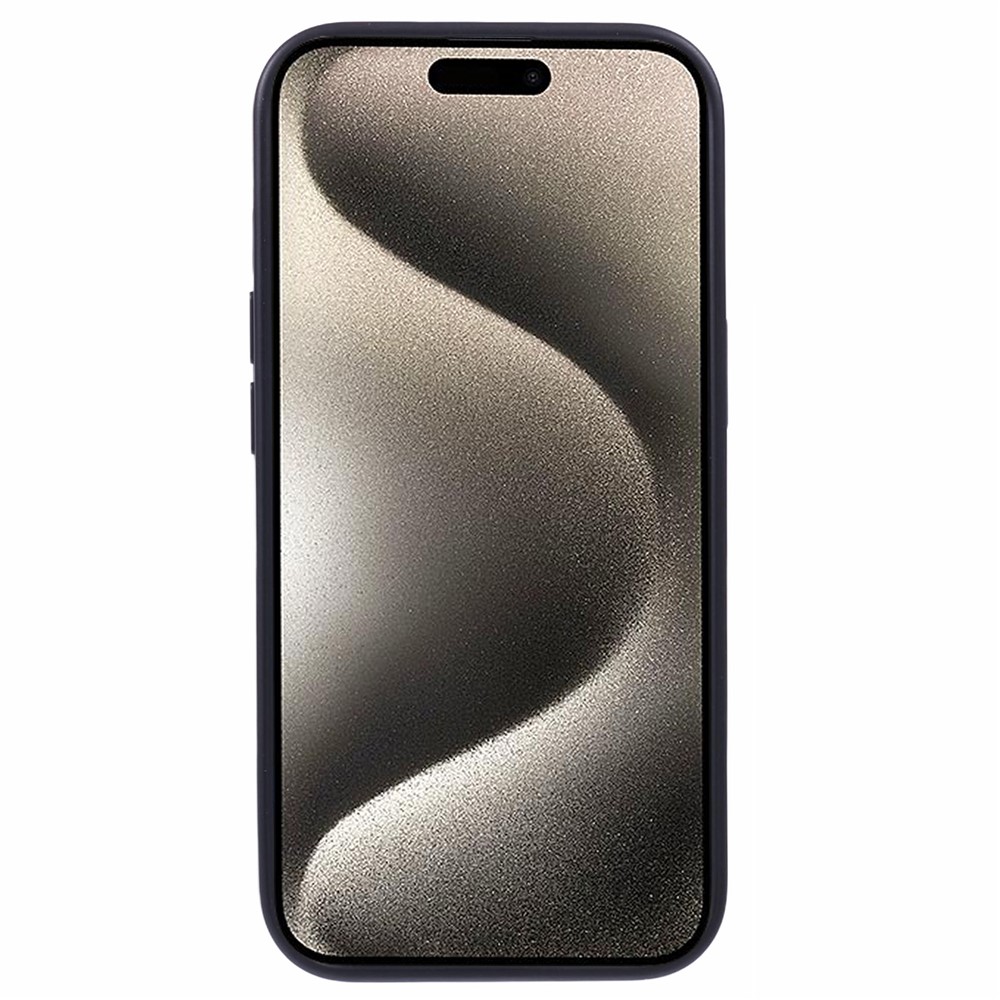 iPhone 15 - X-LEVEL Geometric Leather Black — estuche (foto 2 de 6)