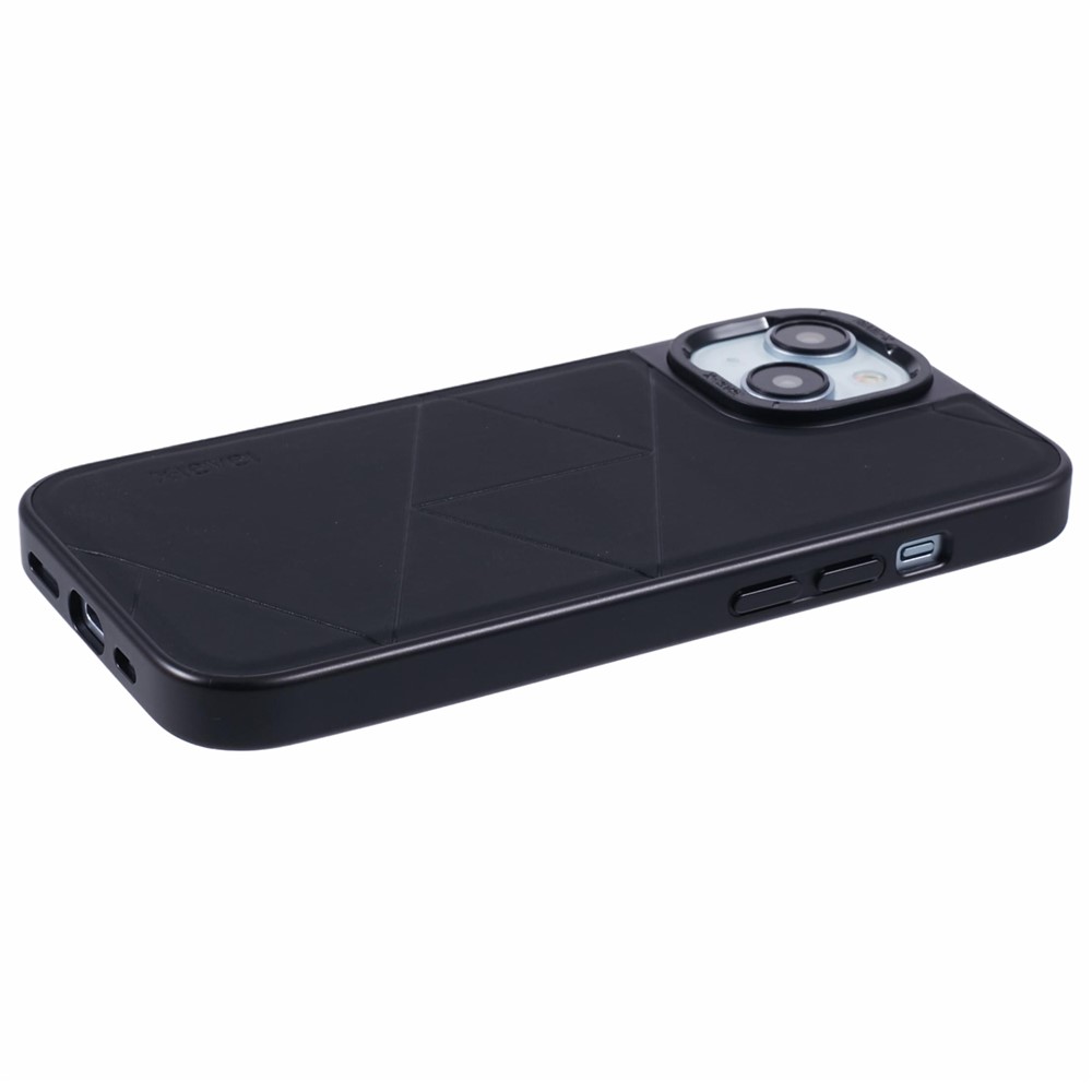 iPhone 15 - X-LEVEL Geometric Leather Black — estuche (foto 5 de 6)