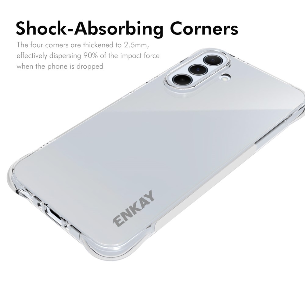 Samsung Galaxy A36/A56 - ENKAY TPU Transparent — estuche (foto 2 de 6)
