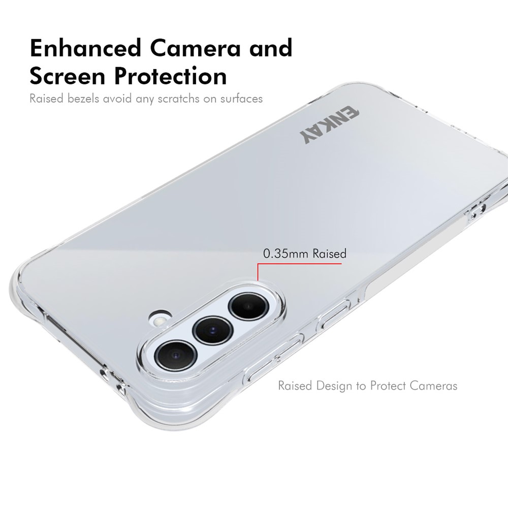 Samsung Galaxy A36/A56 - ENKAY TPU Transparent — estuche (foto 3 de 6)