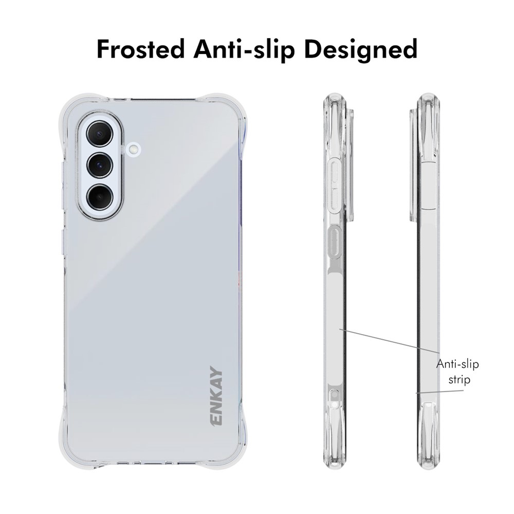 Samsung Galaxy A36/A56 - ENKAY TPU Transparent — estuche (foto 4 de 6)