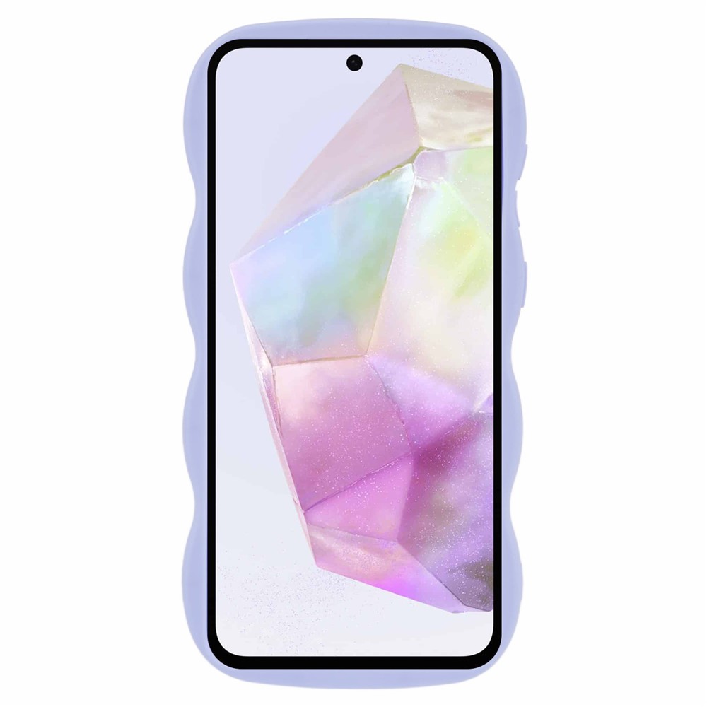 Samsung Galaxy A36/A56 - TPU Curly Wave Purple — estuche (foto 2 de 6)