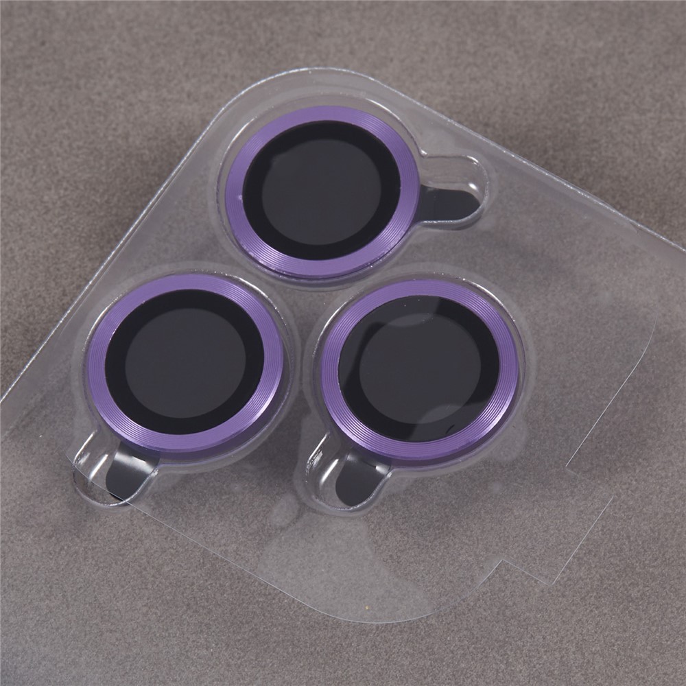 iPhone 16 Pro Max - PC+TPU With Lens Film Dark Purple — estuche (foto 8 de 9)