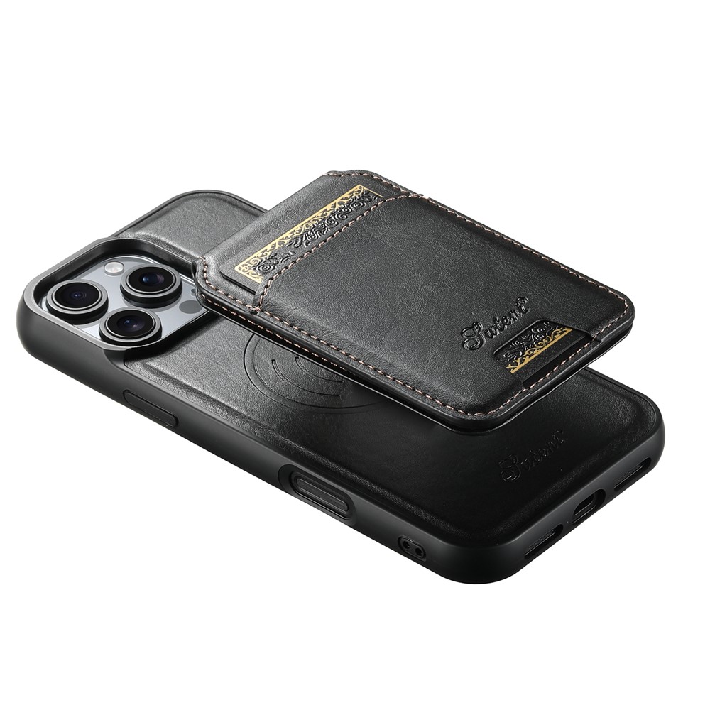 iPhone 16 Pro Max - Magnetic Detachable Card Holder Black — estuche (foto 4 de 12)