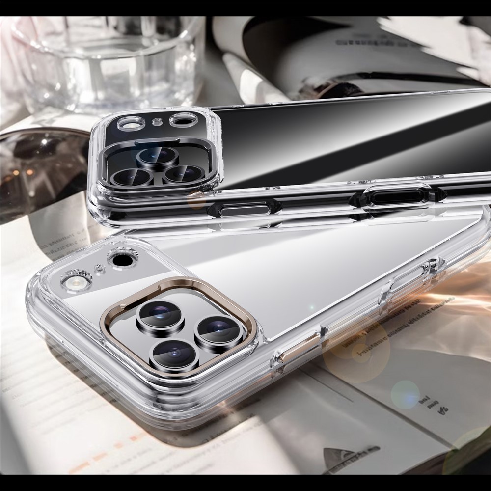 iPhone 17 Pro - IPAKY Metal Lens Shockproof Silver — estuche (foto 11 de 12)