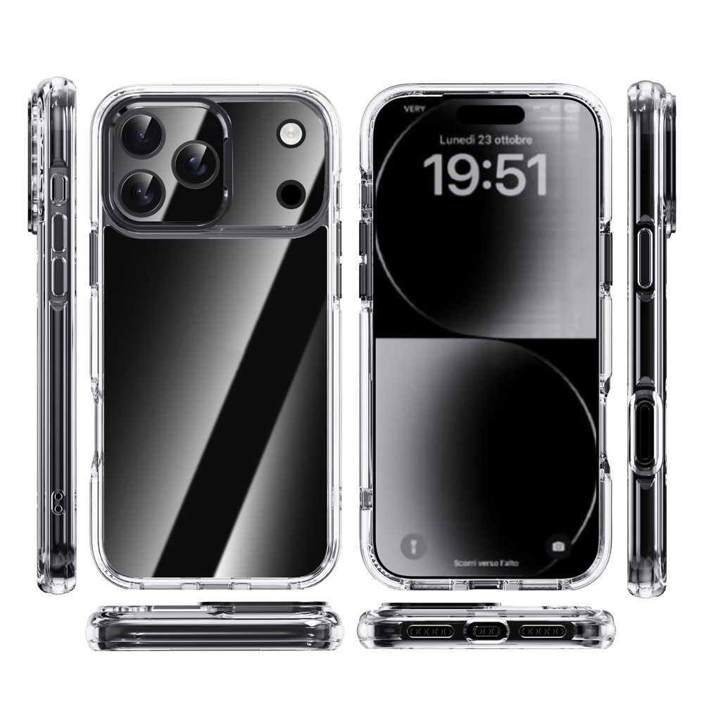iPhone 17 Pro - IPAKY Metal Lens Shockproof Silver — estuche (foto 2 de 12)