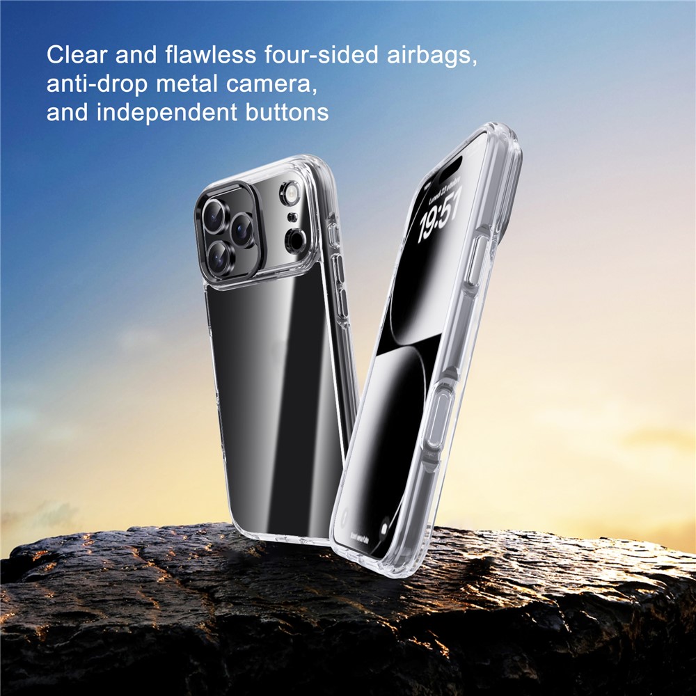 iPhone 17 Pro - IPAKY Metal Lens Shockproof Silver — estuche (foto 3 de 12)