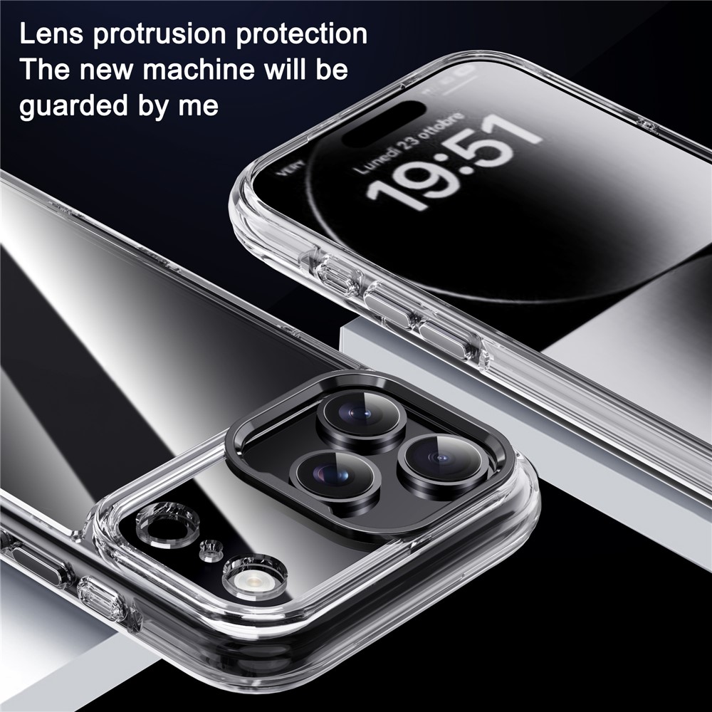 iPhone 17 Pro - IPAKY Metal Lens Shockproof Silver — estuche (foto 8 de 12)