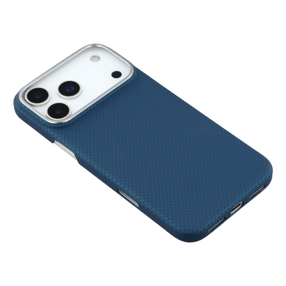 iPhone 17 Pro Max - X-LEVEL Carbon Nano Fiber Blue — estuche (foto 4 de 6)