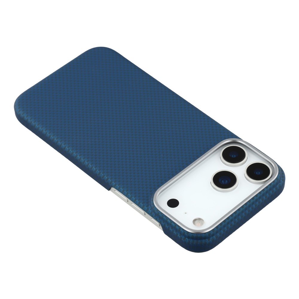 iPhone 17 Pro Max - X-LEVEL Carbon Nano Fiber Blue — estuche (foto 5 de 6)
