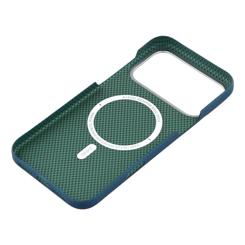 iPhone 17 Pro Max - X-LEVEL Carbon Nano Fiber Blue — estuche (foto 6 de 6)