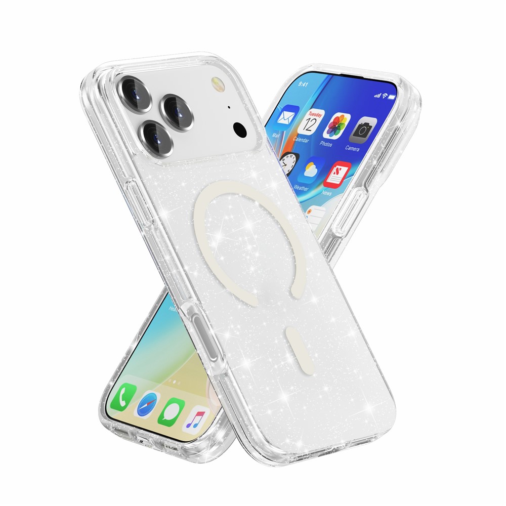 iPhone 17 Pro Max - Glitter Powder With MagSafe Transparent — estuche (foto 2 de 9)