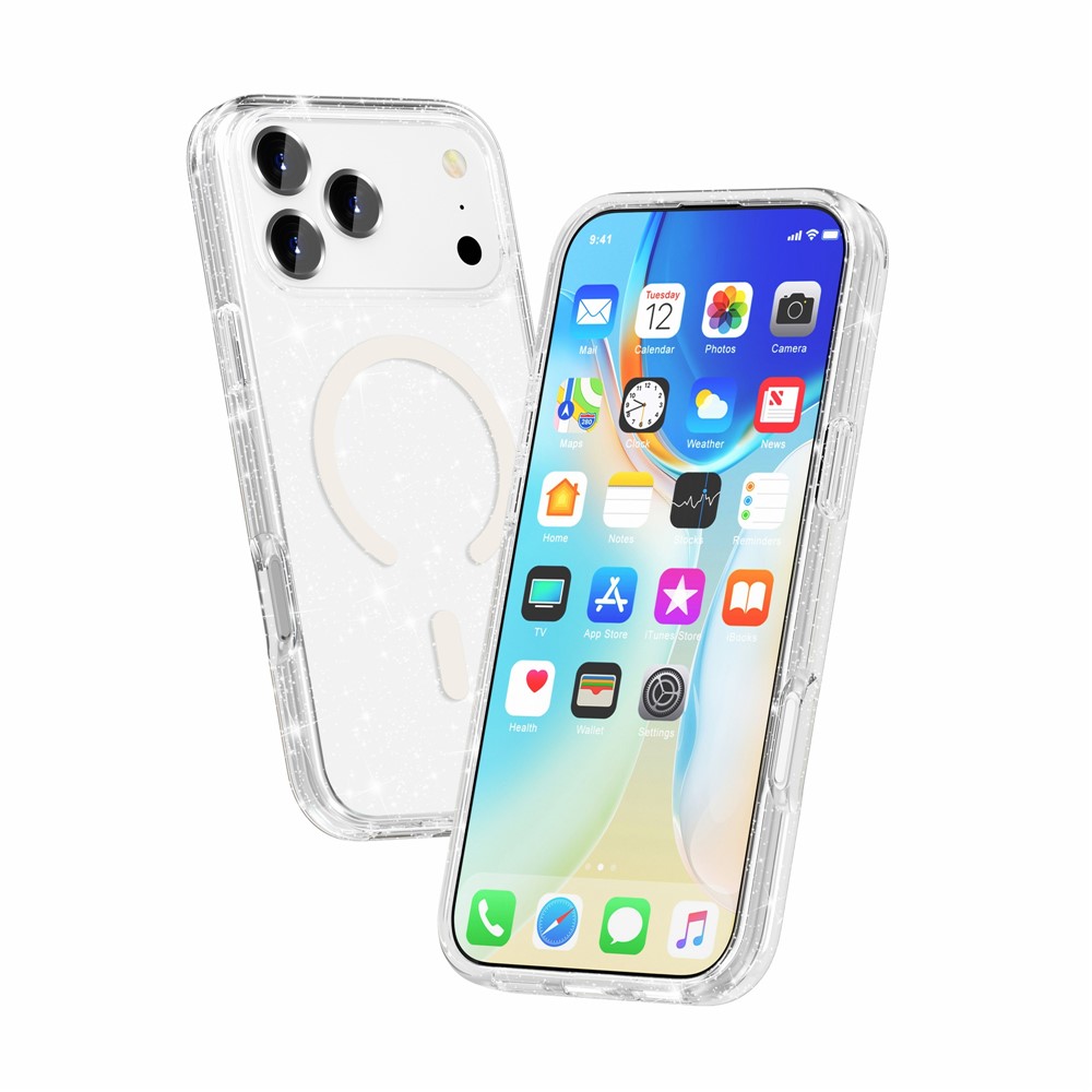 iPhone 17 Pro Max - Glitter Powder With MagSafe Transparent — estuche (foto 3 de 9)