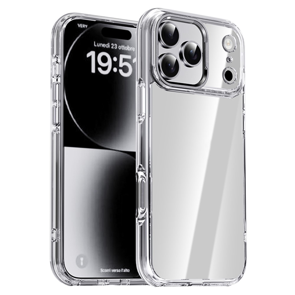 iPhone 17 Pro Max - IPAKY Metal Lens Shockproof Silver