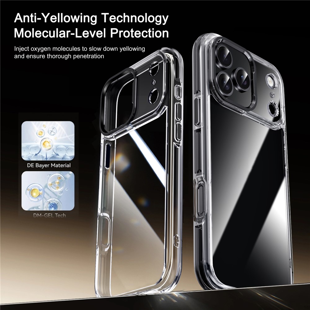 iPhone 17 Pro Max - IPAKY Metal Lens Shockproof Silver — estuche (foto 6 de 12)