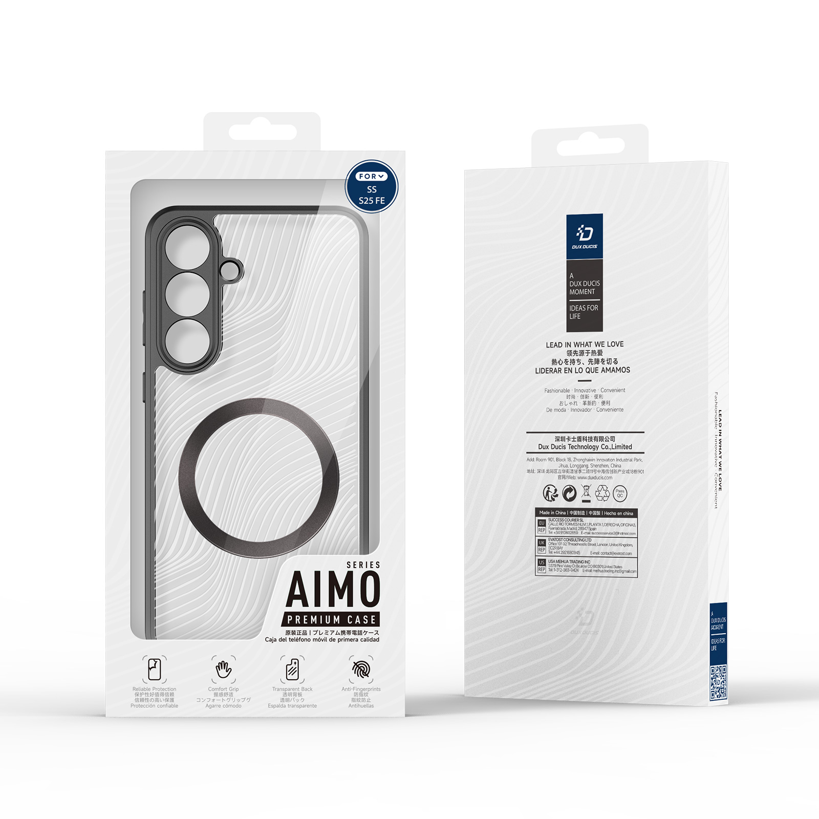 Samsung Galaxy S25 FE - DUX DUCIS Series Aimo Reach Certification Black — estuche (foto 8 de 9)