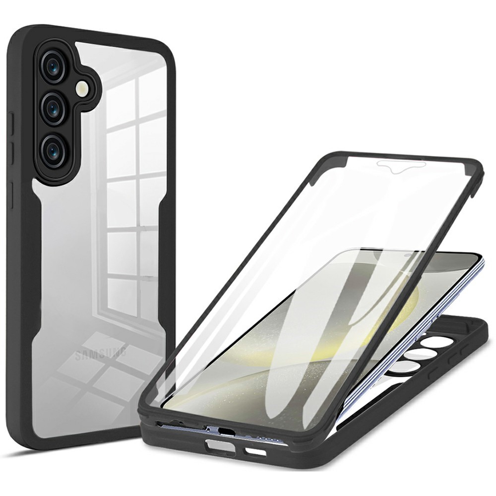 Samsung Galaxy S25 FE - TPU 360 With PET Screen Black — estuche