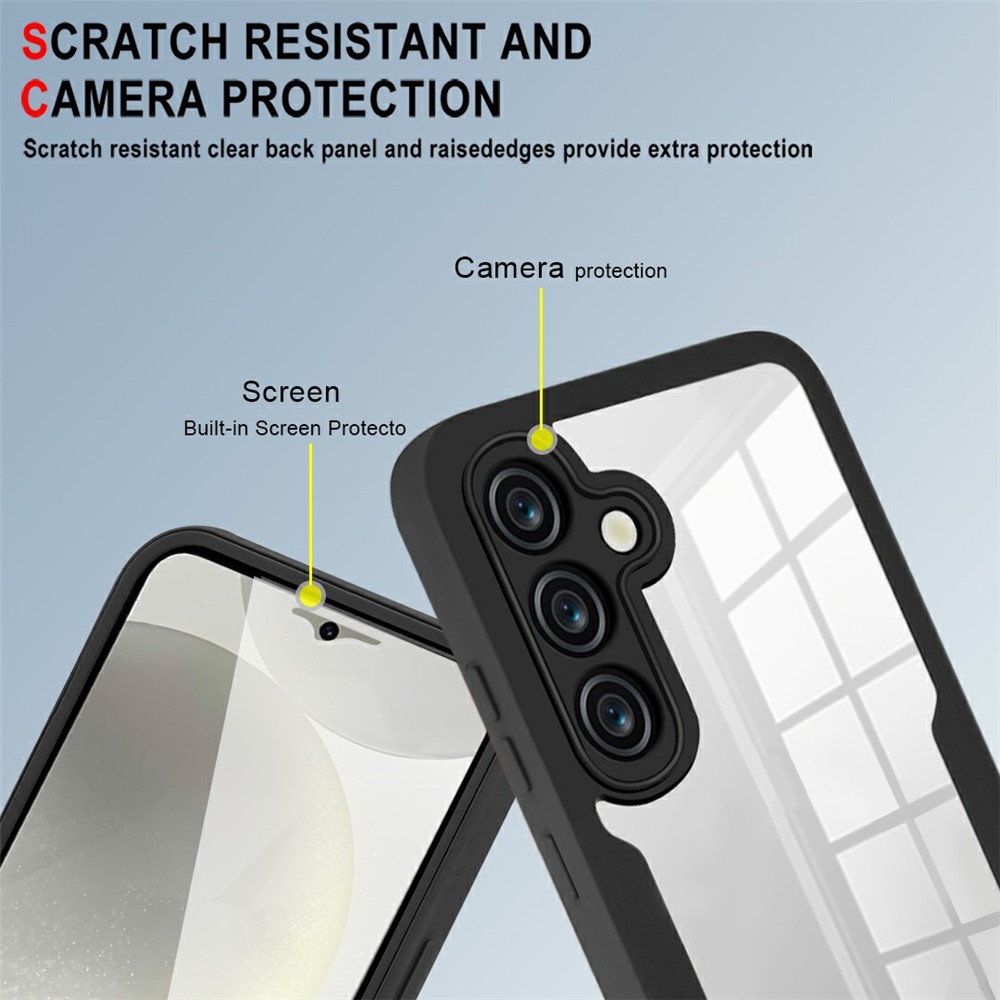 Samsung Galaxy S25 FE - TPU 360 With PET Screen Black — estuche (foto 6 de 7)