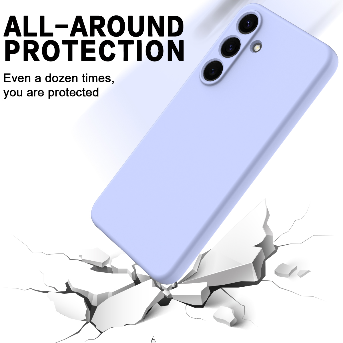 Samsung Galaxy S25 FE - Liquid Silicone Purple — estuche (foto 5 de 8)