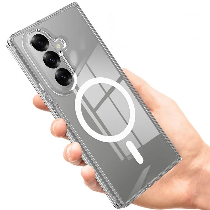 Samsung Galaxy Z Fold 7 - WANLONFENG Clear Case With MagSafe — estuche (foto 2 de 5)
