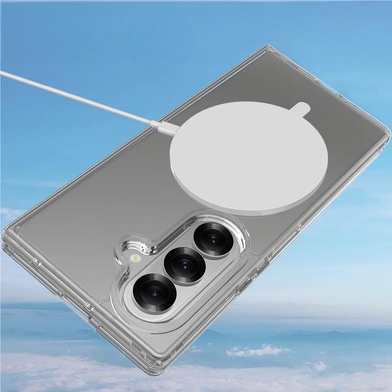 Samsung Galaxy Z Fold 7 - WANLONFENG Clear Case With MagSafe — estuche (foto 4 de 5)