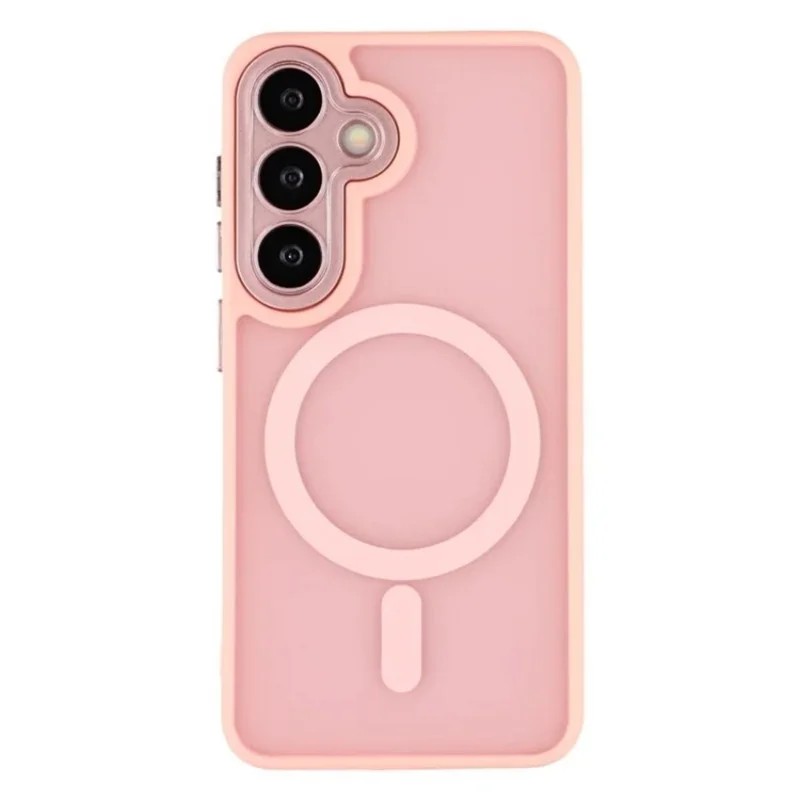 Samsung Galaxy S25 FE - WANLONFENG With MagSafe and Tempered Glass Pink — estuche (foto 2 de 8)