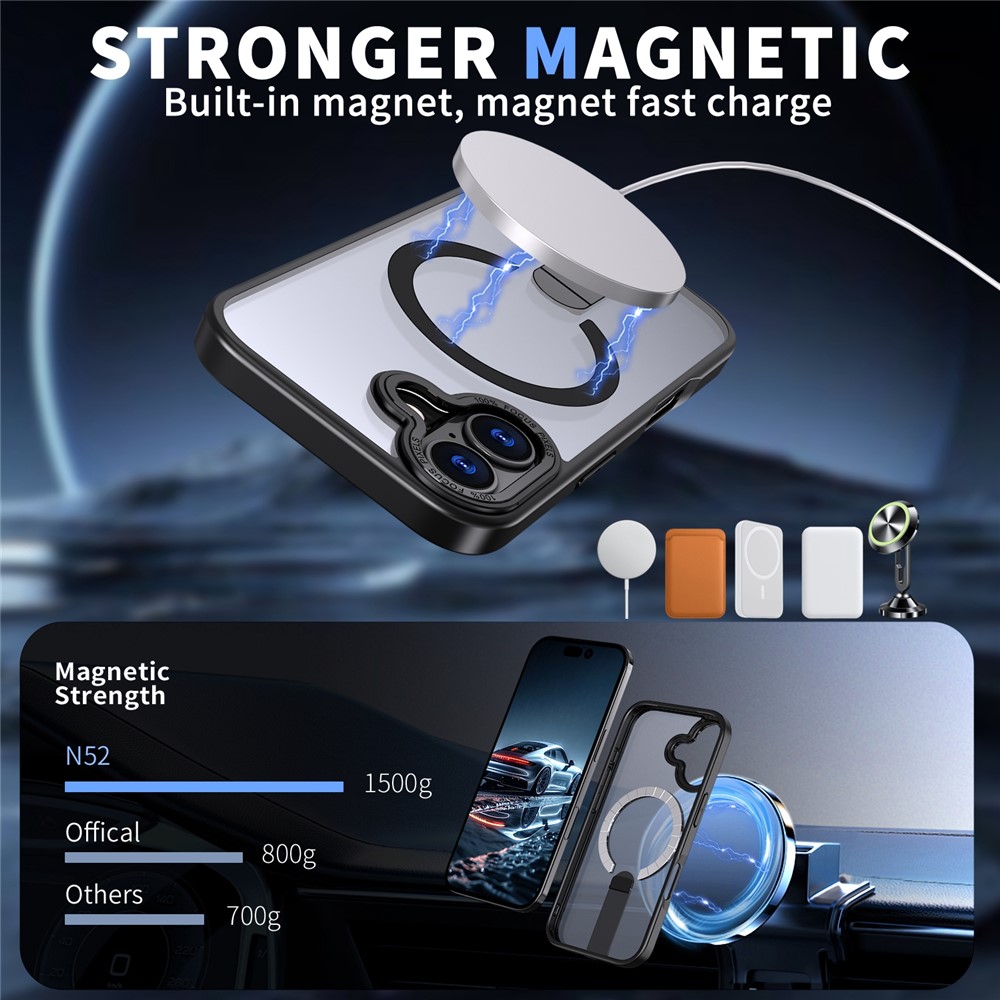 iPhone 17 - Acrylic Case With MagSafe Black — estuche (foto 2 de 6)
