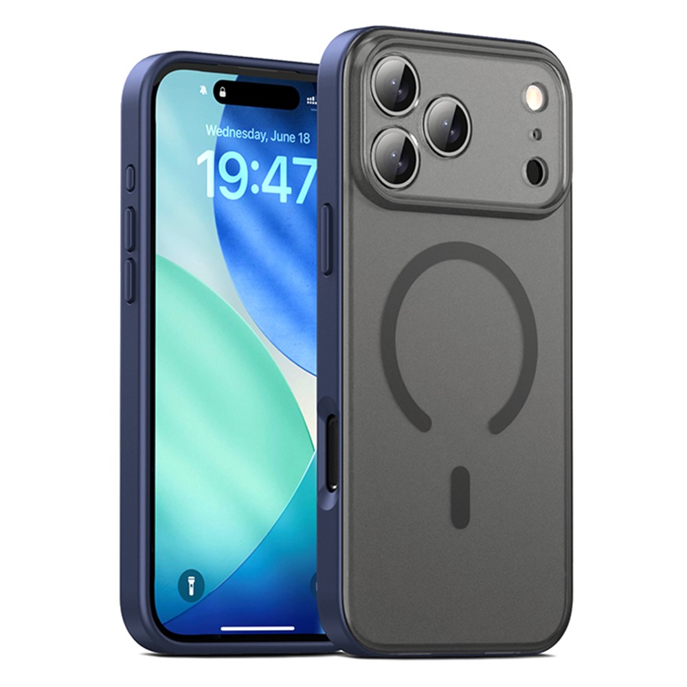 iPhone 17 Pro - IPAKY Magnetic Shockproof Blue — estuche