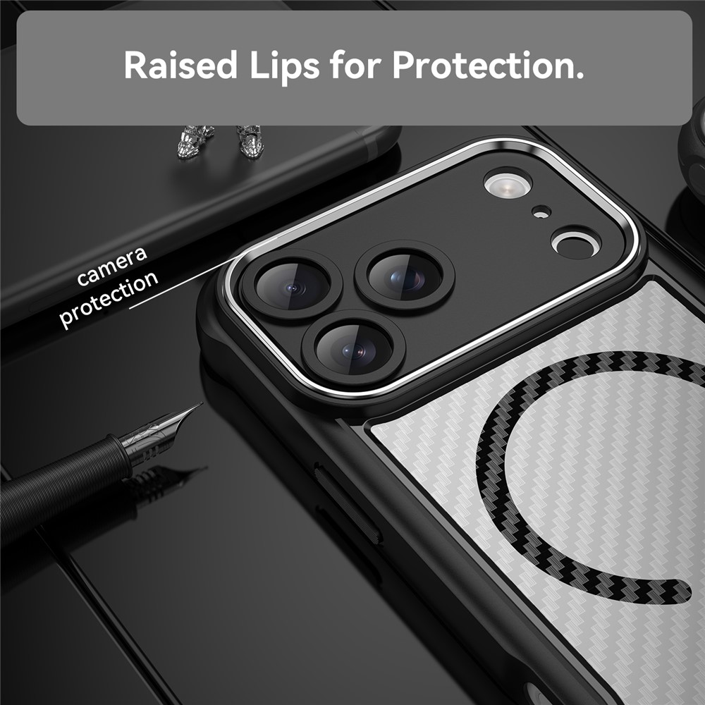 iPhone 17 Pro Max - Hybrid Carbon Fiber Black — estuche (foto 5 de 11)