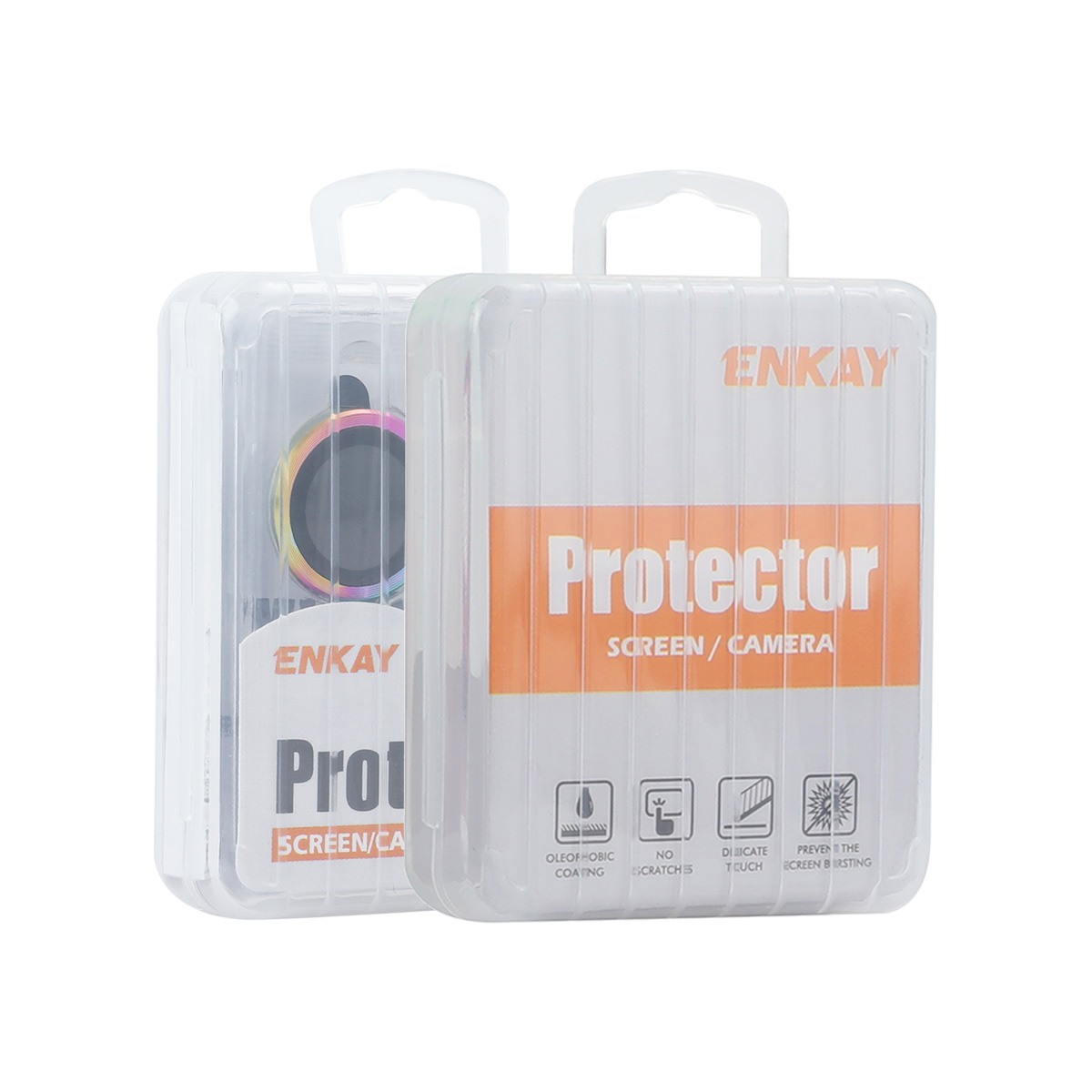 iPhone 17 Pro/17 Pro Max - ENKAY Camera Lens Glass Protector Glitter Silver — vidrio templado protector de pantalla (foto 7 de 7)