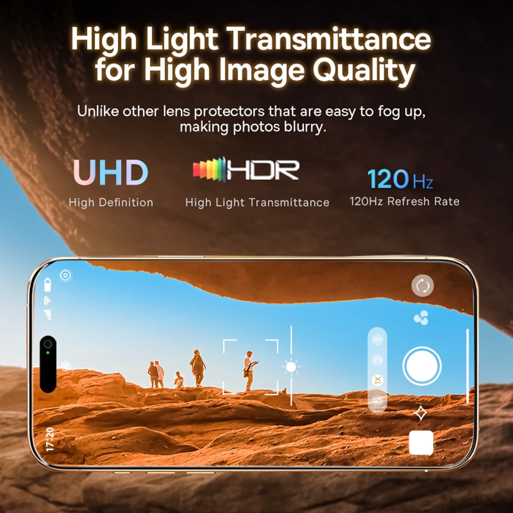 iPhone 17 Pro - BASEUS Camera Lens Glass Protector — vidrio templado protector de pantalla (foto 7 de 11)