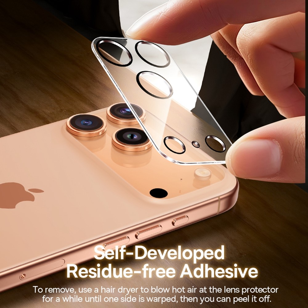 iPhone 17 Pro Max - BASEUS Camera Lens Glass Protector — vidrio templado protector de pantalla (foto 5 de 11)