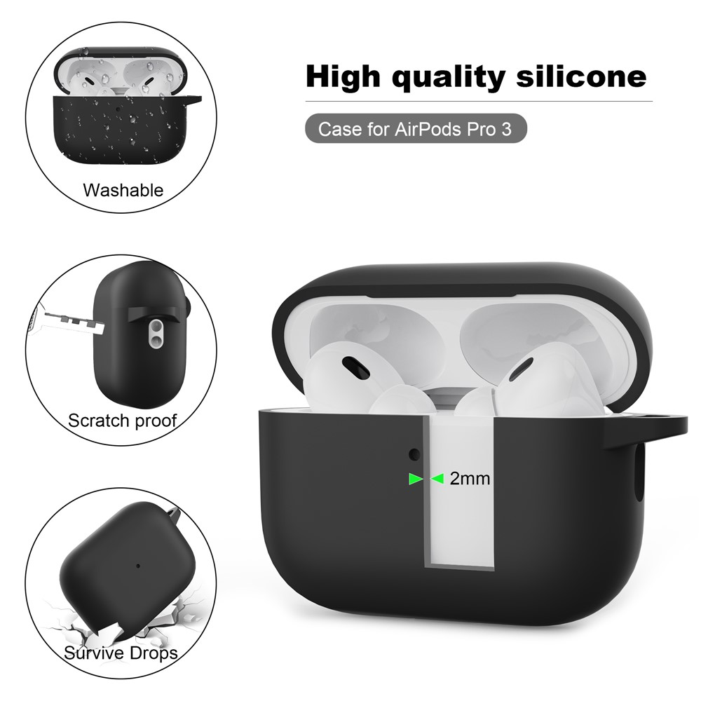 Apple AirPods Pro 3 - Silicone Cover Dake Grey — estuche (foto 2 de 4)