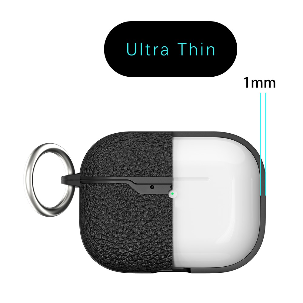 Apple AirPods Pro 3 - Litchi Texture Black — estuche (foto 3 de 8)