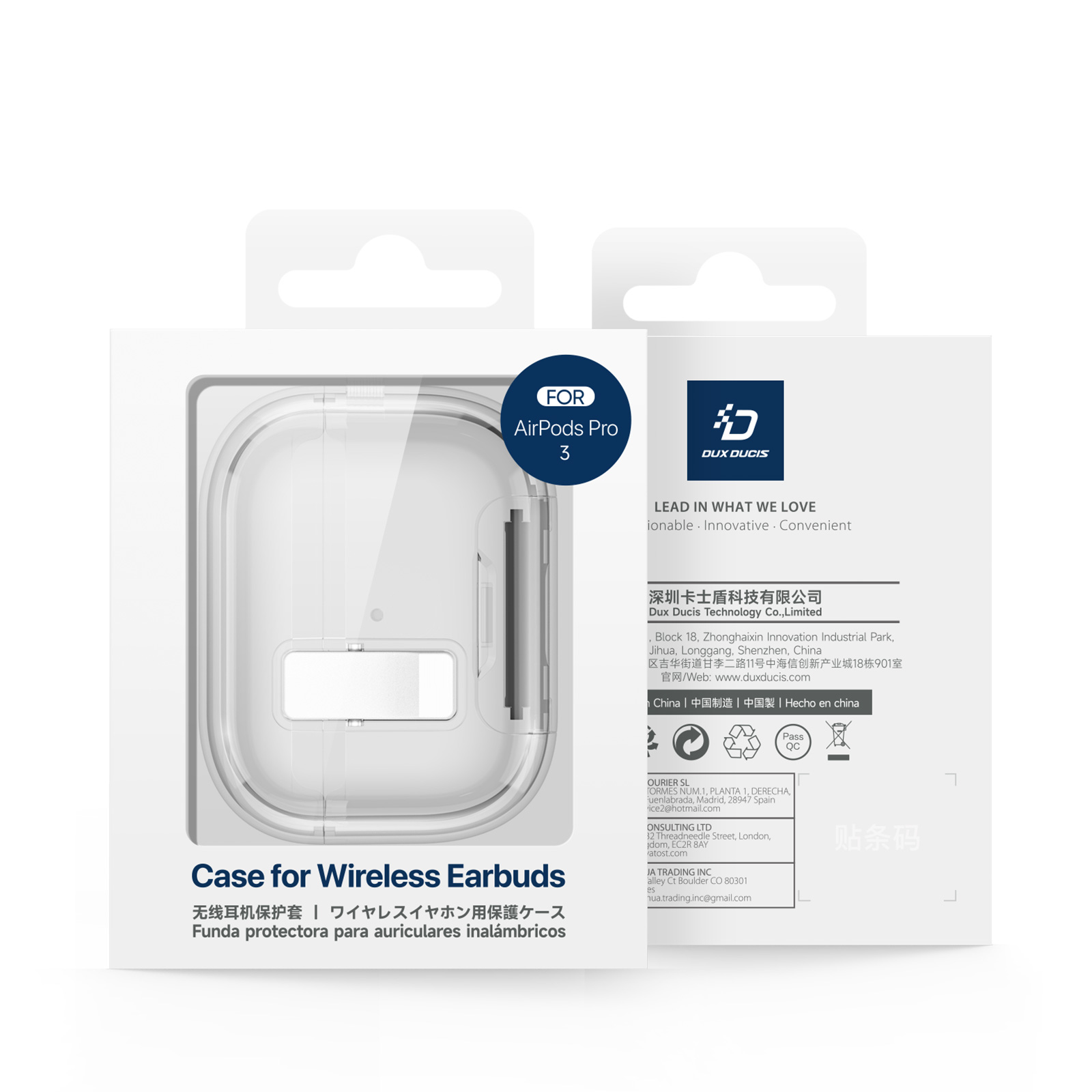 Apple AirPods Pro 3 - DUX DUCIS Pecr Series Clear — estuche (foto 12 de 12)