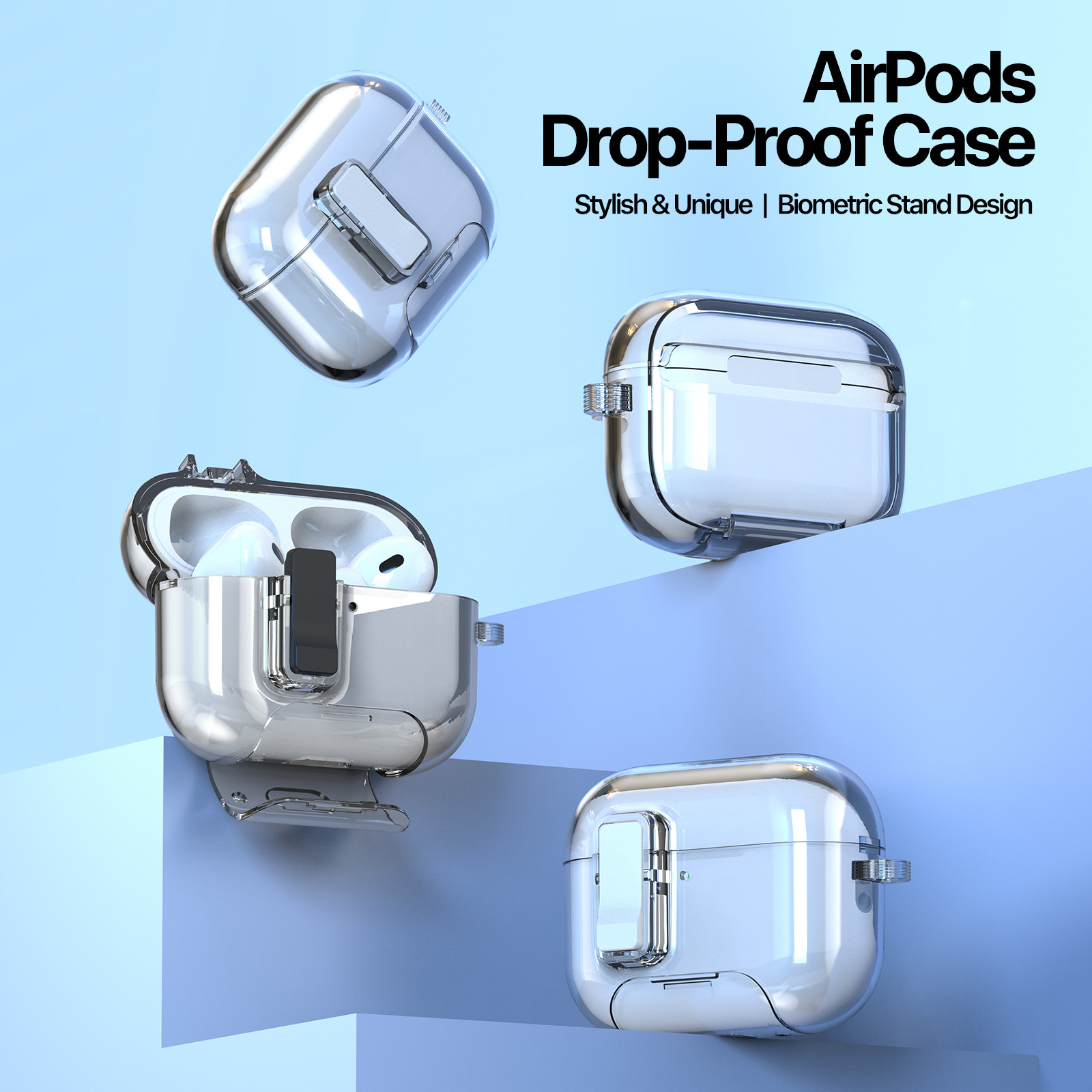 Apple AirPods Pro 3 - DUX DUCIS Pecr Series Clear — estuche (foto 3 de 12)