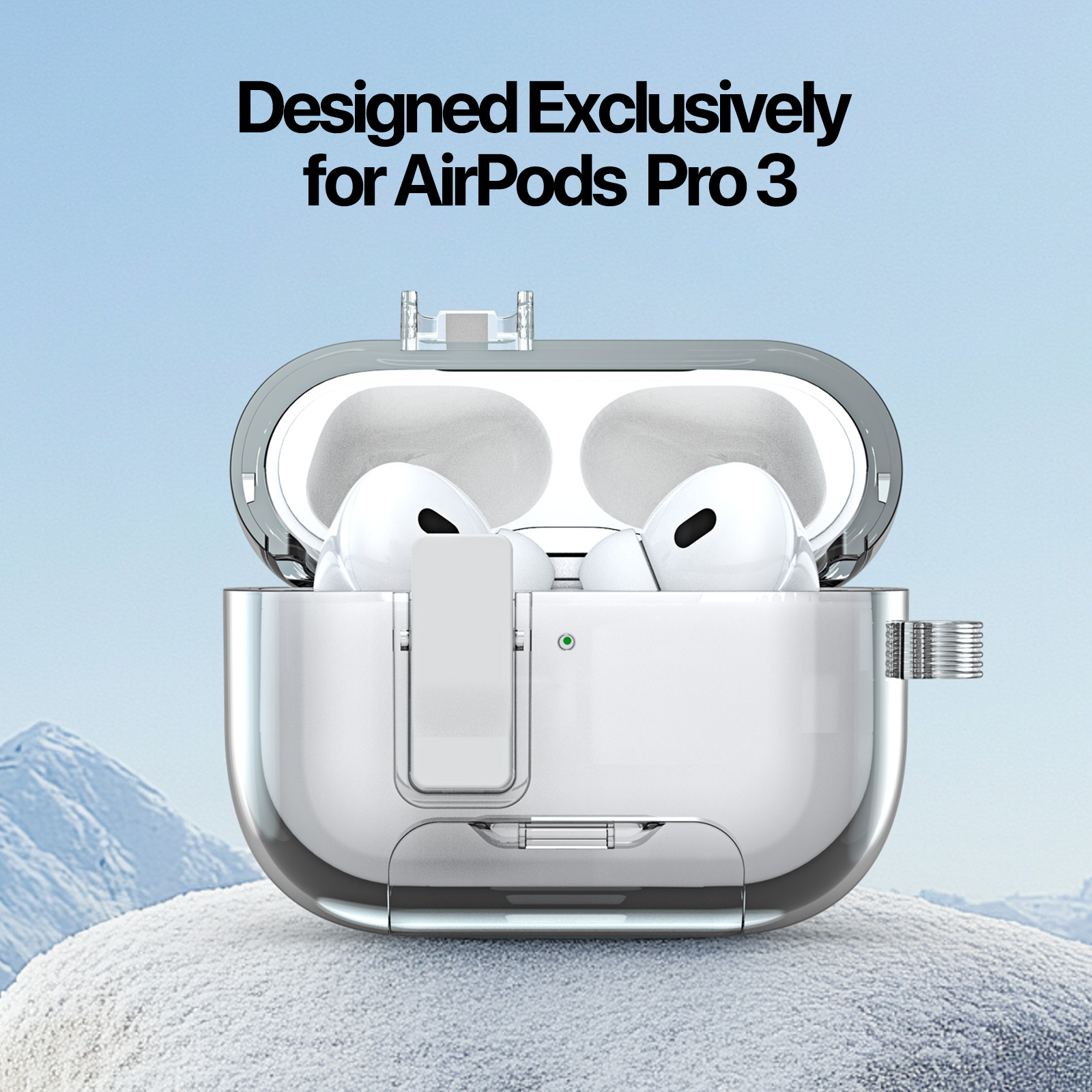Apple AirPods Pro 3 - DUX DUCIS Pecr Series Clear — estuche (foto 4 de 12)
