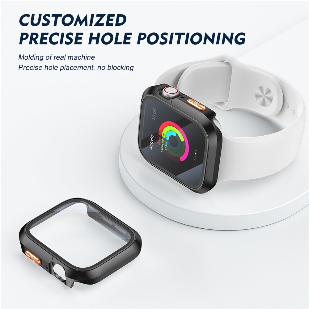 Apple Watch Series10/11 46mm - Orange Texture Button Black — estuche (foto 4 de 6)