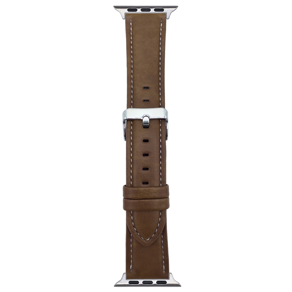 Apple Watch 46/49mm - Leather Strap Dark Brown