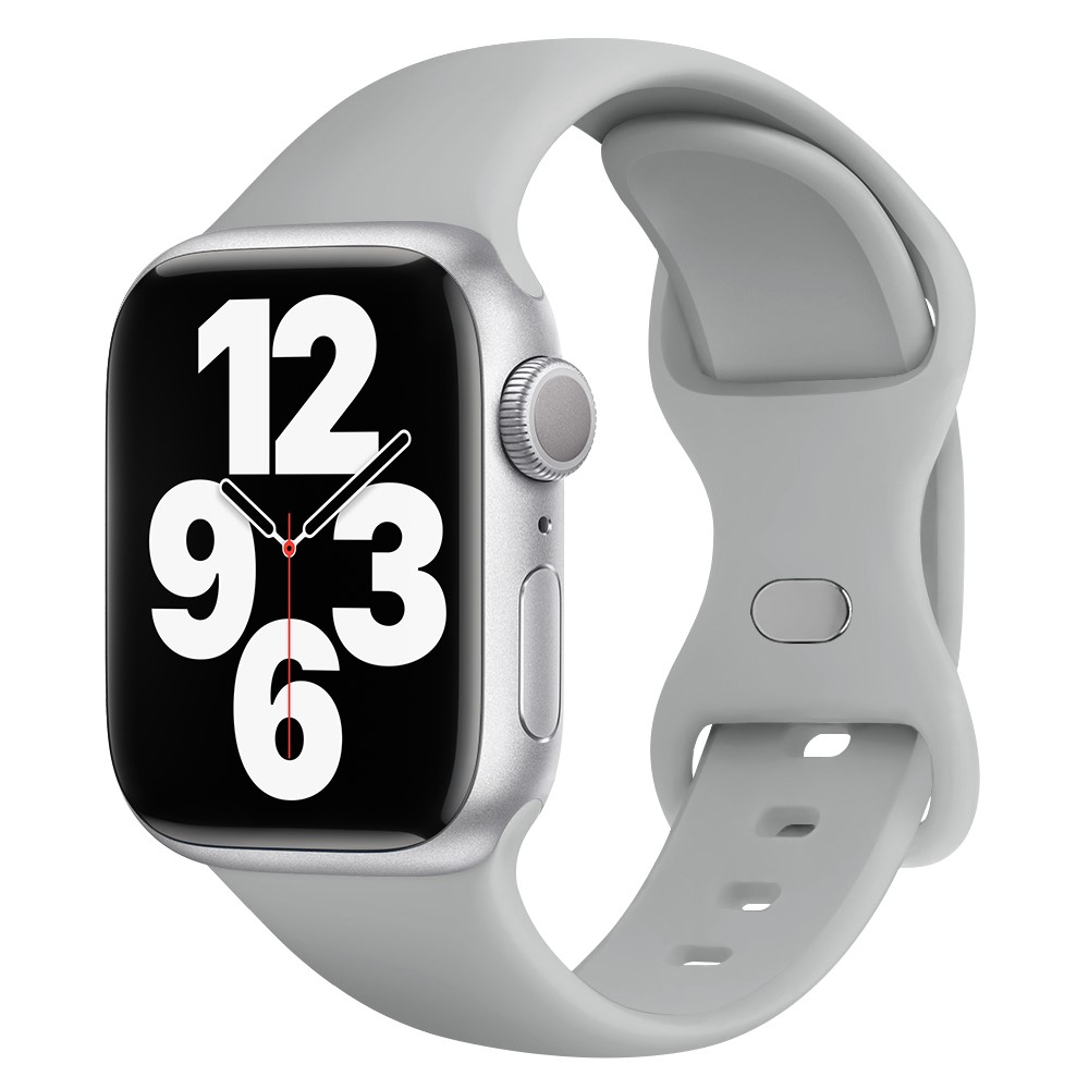 Apple Watch 46/49mm - KALEBOL Silicone Strap Grey — correa (foto 2 de 7)