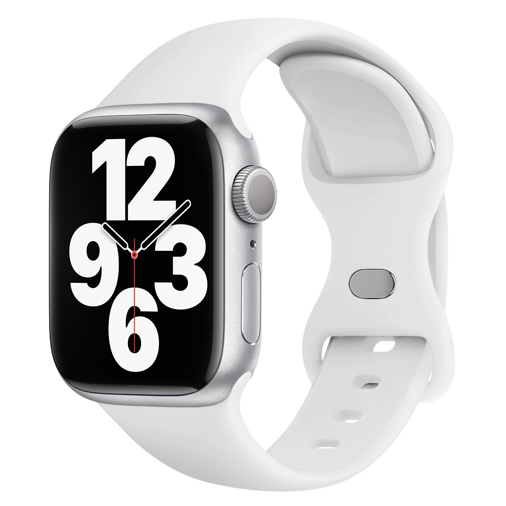 Apple Watch 46/49mm - KALEBOL Silicone Strap White — correa (foto 2 de 7)