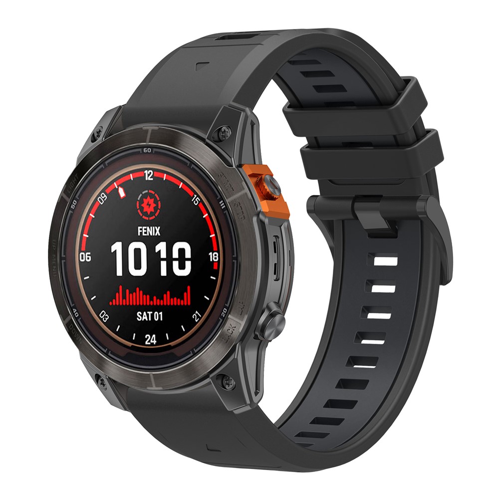 Garmin - Fenix 8 51mm Quick Silicone Stap Black — correa (foto 4 de 6)
