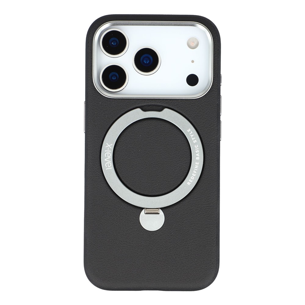 iPhone 17 Pro - X-LEVEL Kickstand Magnetic Case Black — estuche (foto 3 de 6)