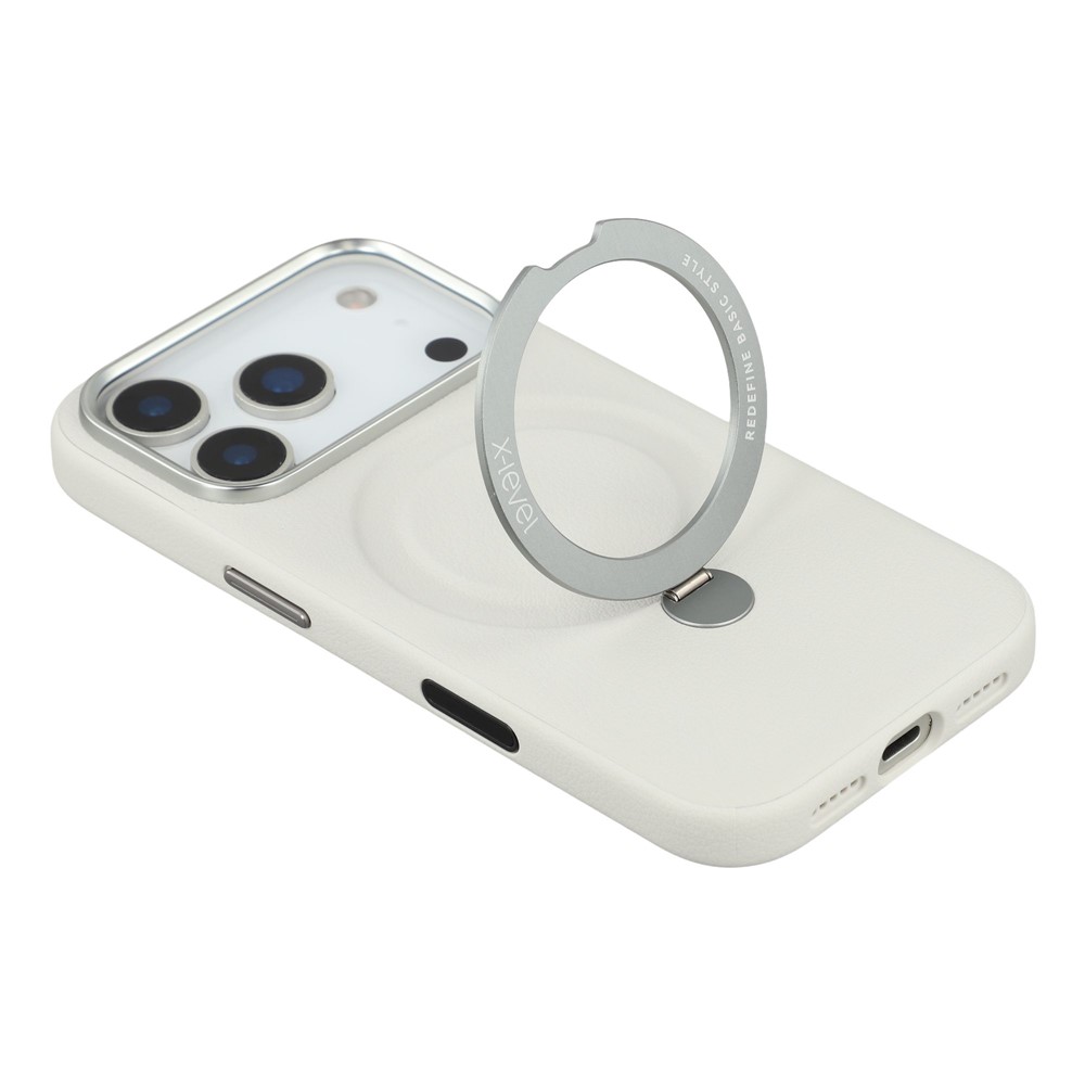 iPhone 17 Pro Max - X-LEVEL Kickstand Magnetic Case Grey — estuche (foto 5 de 6)