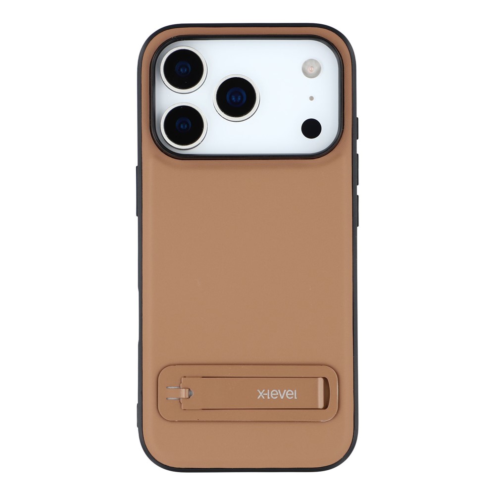 iPhone 17 Pro Max - X-LEVEL Leather Coated Brown — estuche (foto 3 de 6)