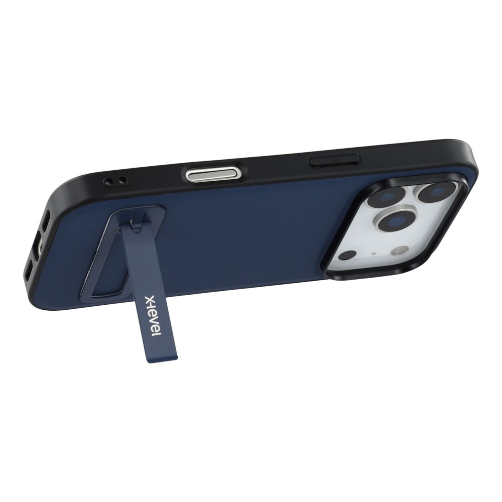 iPhone 17 Pro Max - X-LEVEL Leather Coated Blue — estuche (foto 4 de 6)