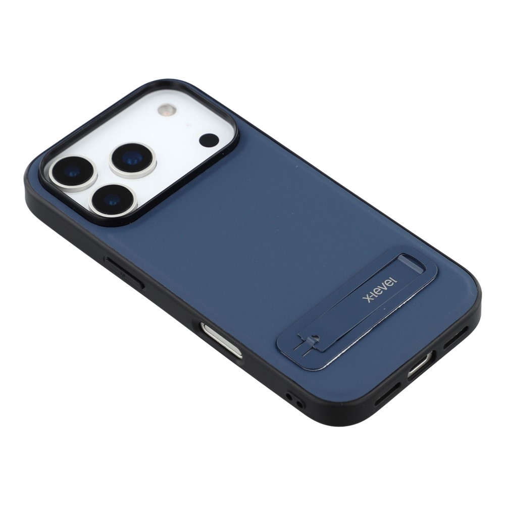 iPhone 17 Pro Max - X-LEVEL Leather Coated Blue — estuche (foto 5 de 6)