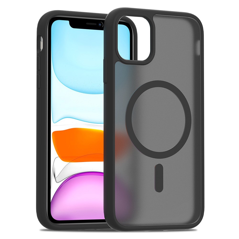 iPhone 11 - TPU Acrylic With MagSafe Black — estuche
