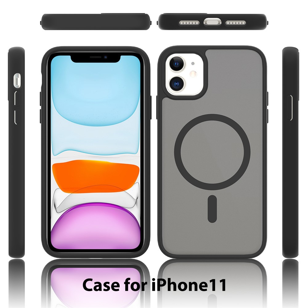 iPhone 11 - TPU Acrylic With MagSafe Black — estuche (foto 6 de 6)