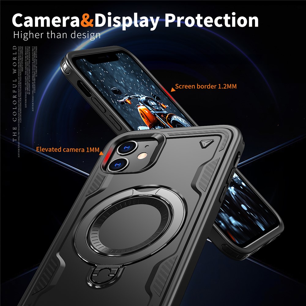 iPhone 11 - Protection Military Kickstand Black — estuche (foto 5 de 6)